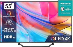 HISENSE 55A7K Téléviseur QLED 55 Pouces UHD 4K Smart TV