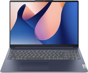 Lenovo IdeaPad Slim 5 16IAH8 - Ordinateur Portable 16'' WUXGA (Intel Core i5-12450H, RAM 16Go, SSD 1To, Intel UHD Graphics, Windows 11 Home) Clavier AZERTY Français - Bleu