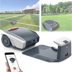 Robot Tondeuse sans Fil périphérique 1500㎡ (évitement d'obstacles 3D Planification Intelligente, Gestion de 16 Zones, Réglage de Zone Interdite,)